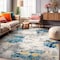 World Rug Gallery Sky Collection Modern Abstract Area Rug 5'x7' Cream 233CREAM5X7 - alternate 1